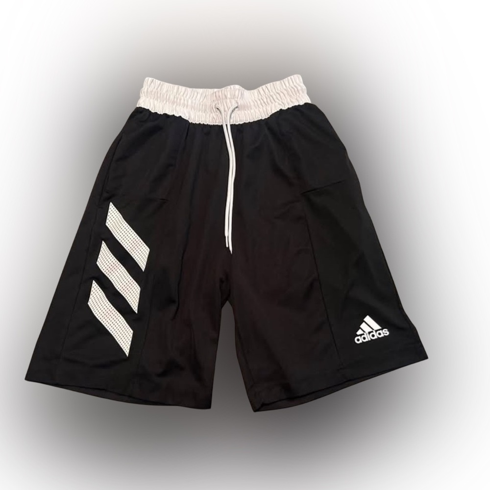 Adidas Men's Small Black and White Athletic Shorts